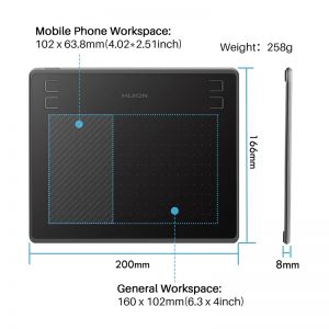 huion hs64 ghraphics tablet 5