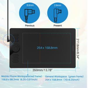 HUION HS610 graphics tablet 12