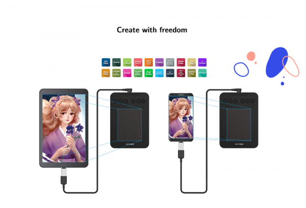 deco mini 4 xp pen graphics tablet 5