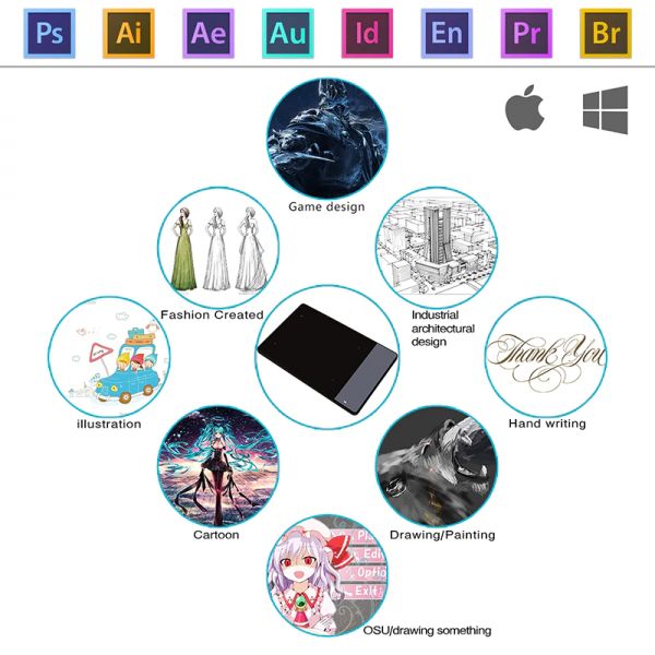 huion 420p graphics tablet 2