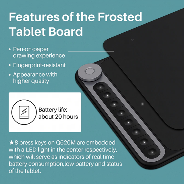 huion q620m Graphics Tablet 3