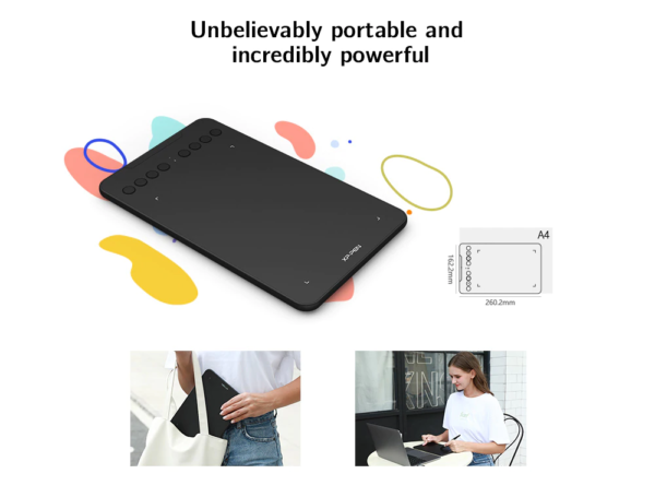 xp pen deco mini7w wirless graphic tablet 0