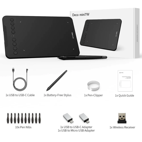 xp pen deco mini7w wirless graphic tablet 03