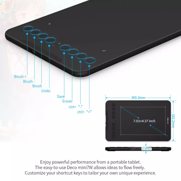 xp pen deco mini7w wirless graphic tablet 05