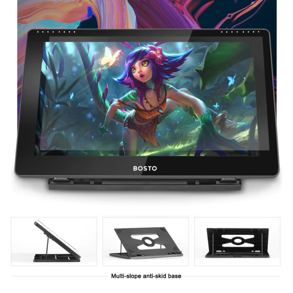 bosto bt-hdt16 with toouch screen graphics Tablet 3